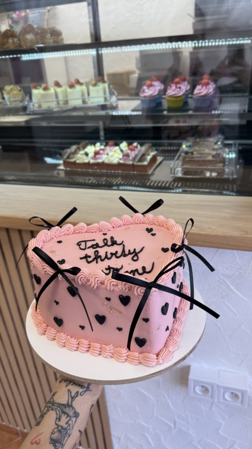 TORTA srdce - napište vlastný text