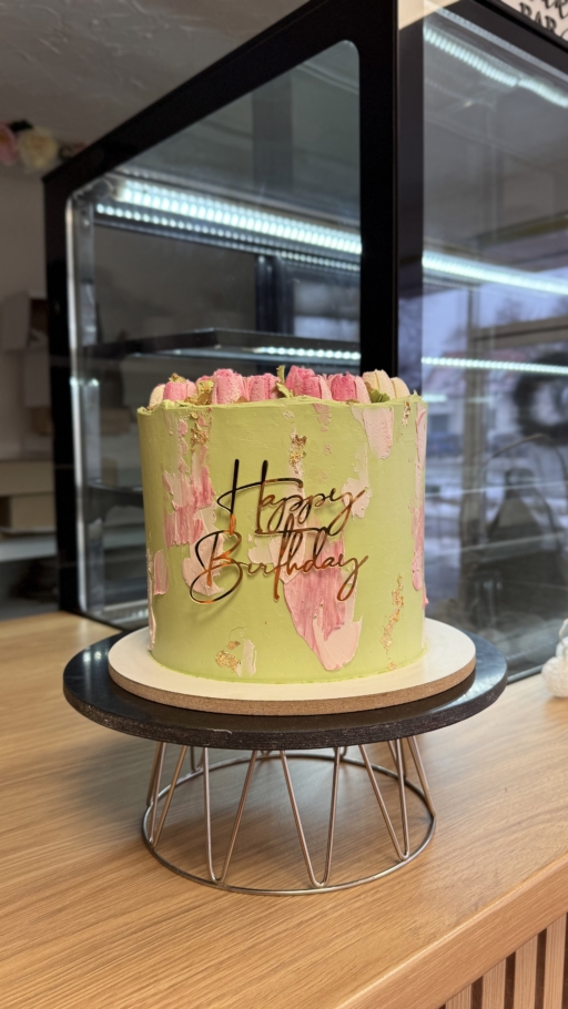 Alternative view of TORTA "tulipánová kytica" ružový dizajn